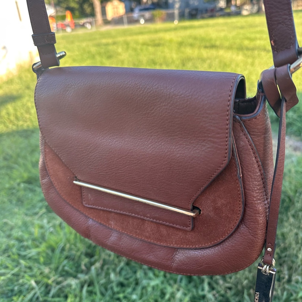 Brown Leather Crossbody Bag• Vince camuto - Picture 4 of 11